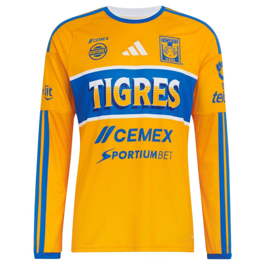 Tigres UANL Home 26/27 Jersey - Long Sleeve